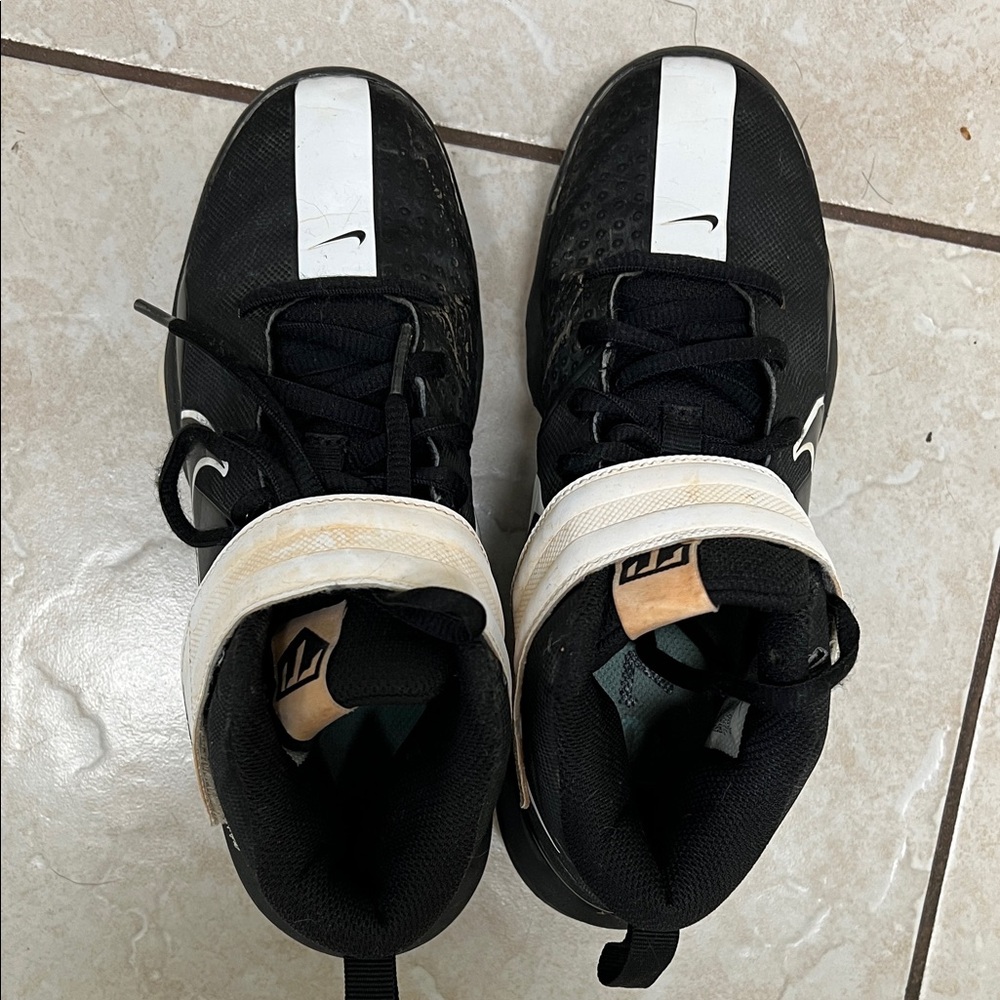 Nike Kids Black and White High-Top Sneakers